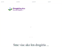 Tablet Screenshot of drogeriaplus.sk